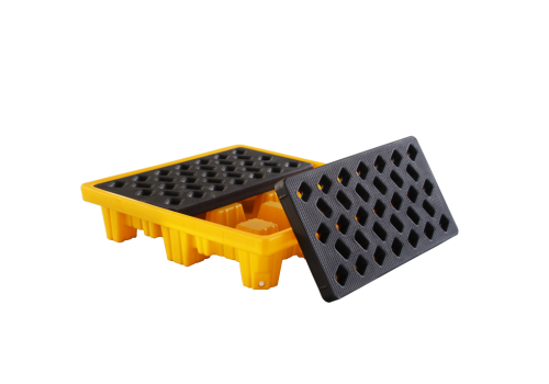 Pallet chống tràn dầu, hóa chất 4 phuy  BECOAN Model C10