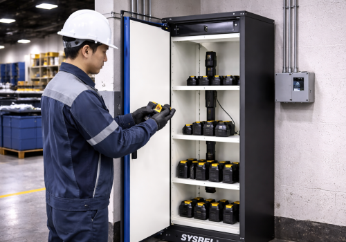 Tủ sạc pin Lithium ion 22 Gallon chống cháy 90 phút SYSBEL SE490230B